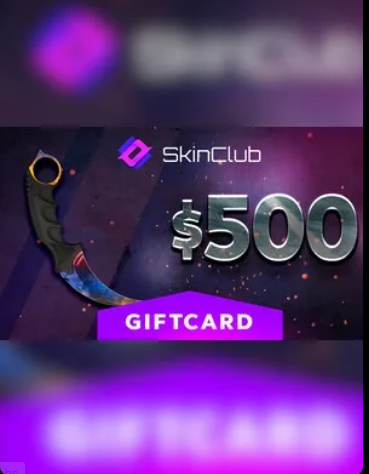Skin Club Gift Card 500 USD – Key – GLOBAL