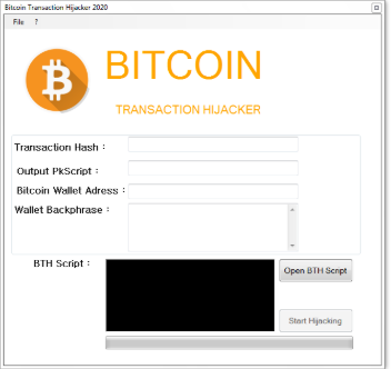 Bitcoin Transaction Hijacker V3.57 ( hack BTC TX )