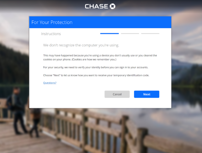 Chase Bank Scampage + Admin panel